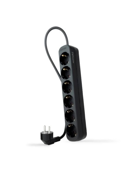Nanocable Regleta de Enchufes 6 Tomas 14 m Negro