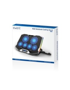 EWENT Refrigeracion y soporte portatil 6 vent. 17" 2