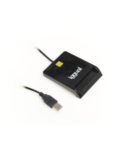 iggual Lector DNI SIP tarjetas ID USB 2.0 negro
