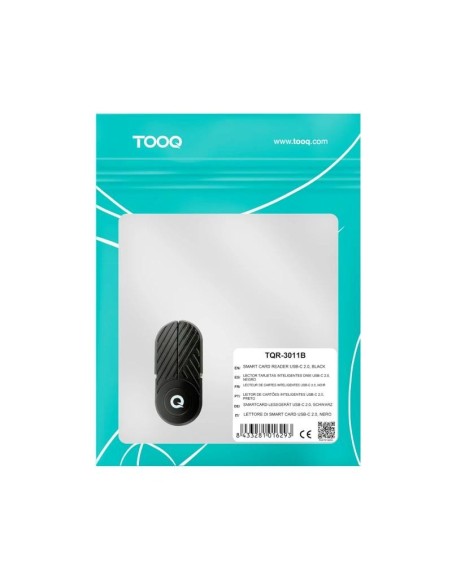 Tooq TQR-3011B Lector DNIe USB-C 2.0 Negro