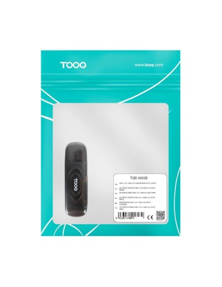 Tooq TQR-3002B Lector tarjetas USB3.0 SD/TF Negro