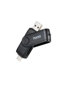 Tooq TQR-3003B Lector USB-C 2.0+USB-A 3.0 SD/TF