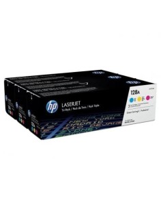 Tóner Original HP nº128A Multipack/ Cian/ Magenta/ Amarillo