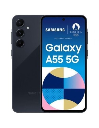 Smartphone Samsung Galaxy A55 8GB/ 128GB/ 6.6'/ 5G/ Negro Eclipse