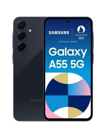 Smartphone Samsung Galaxy A55 8GB/ 128GB/ 6.6'/ 5G/ Negro Eclipse