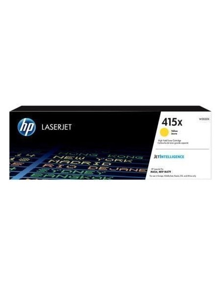 Tóner Original HP nº415X XL Alta Capacidad/ Amarillo