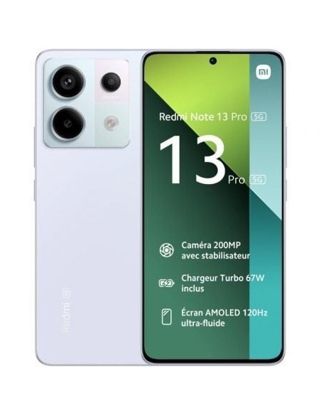 Smartphone Xiaomi Redmi Note 13 Pro NFC 8GB/ 256GB/ 6.67'/ 5G/ Púrpura