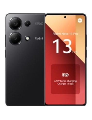 Smartphone Xiaomi Redmi Note 13 Pro NFC 8GB/ 256GB/ 6.67'/ Negro