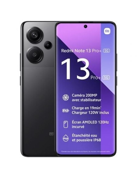 Smartphone Xiaomi Redmi Note 13 Pro+ 12GB/ 512GB/ 6.67'/ 5G/ Negro