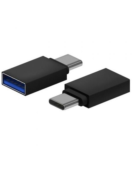 Adaptador USB 3.2 Aisens A108-0717/ USB Hembra - USB Tipo-C Macho/ Negro