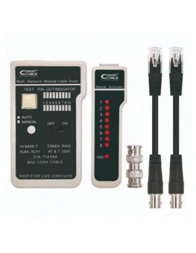 Tester Nanocable 10.31.0303 para RJ11-RJ12-RJ45