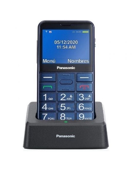 Teléfono Móvil Panasonic KX-TU155EXCN para Personas Mayores/ Azul