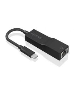 Adaptador USB Tipo-C - RJ45 Aisens A106-0765/ 1000Mbps