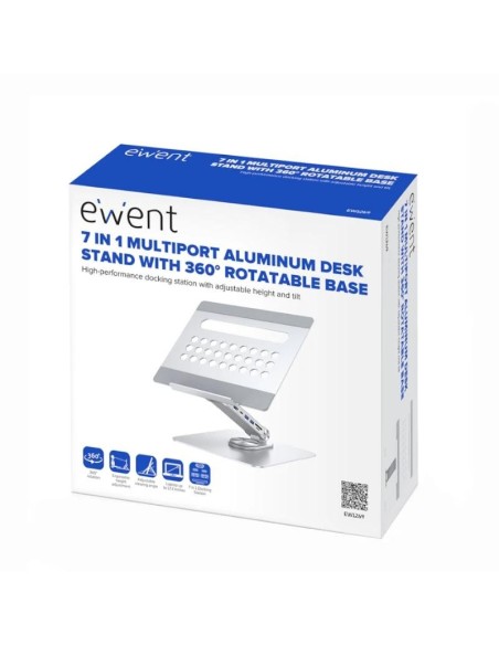 EWENT Soporte Giro 360 y DockingStation 7 en 1