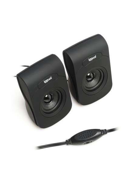 iggual Altavoces 2'0 6W mini-jack + USB