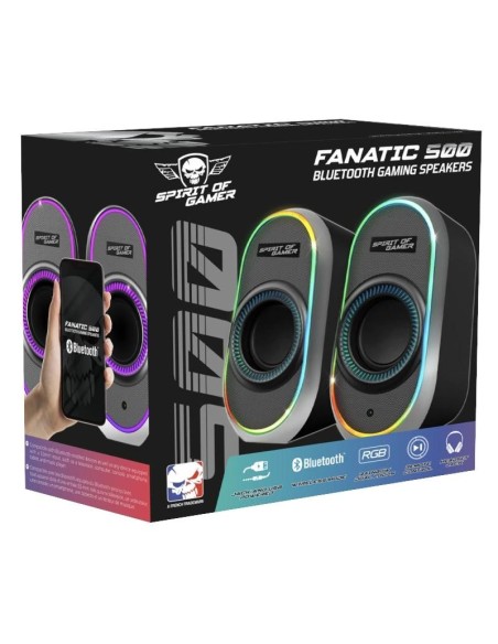 Spirit of Gamer Altavoz 2'0 FANATIC 500 RGB Black
