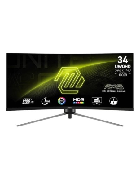 MSI MAG345CQR Monitor34"Gaming WQHD 180h DP HDMI C