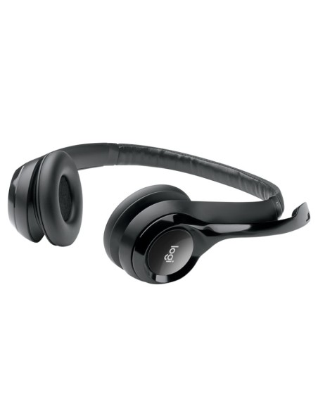 Logitech Auricular+Mic H390 USB Negro