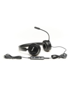 iggual Auriculares con micro Dual Tech USB/3'5 mm 2
