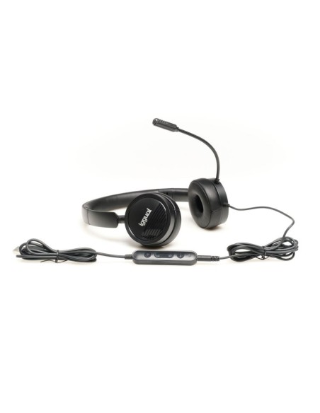 iggual Auriculares con micro Dual Tech USB/3'5 mm