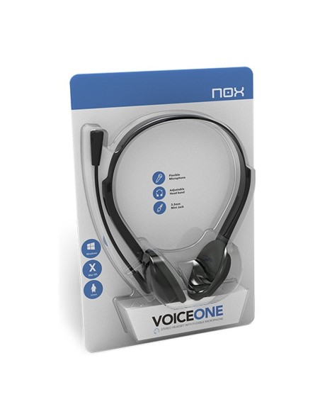NOX Auricular Stereo con micro flex'VOICE ONE