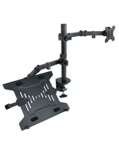 Soporte de Mesa Orientable/ Inclinable Tooq DB1200TN-B para TV y Portátil de 13-32'