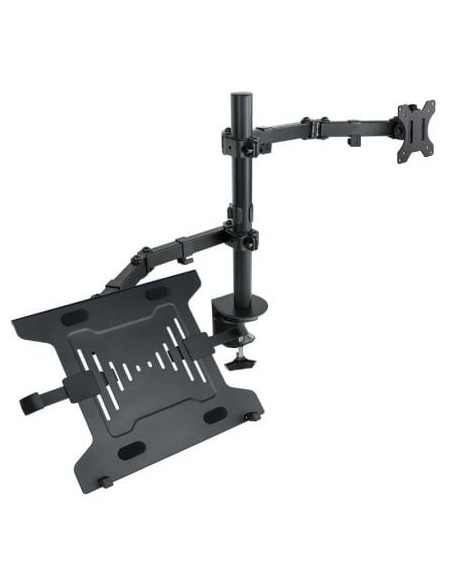 Soporte de Mesa Orientable/ Inclinable Tooq DB1200TN-B para TV y Portátil de 13-32'