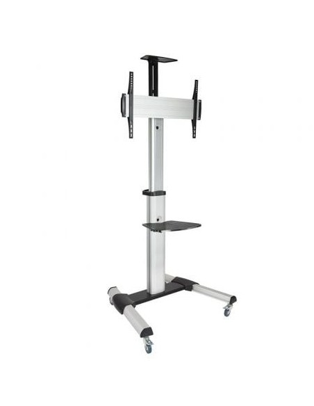 Soporte de Suelo Inclinable/ Ajustable con Ruedas TooQ FS1870M-B para TV de 37-70'/ hasta 50kg