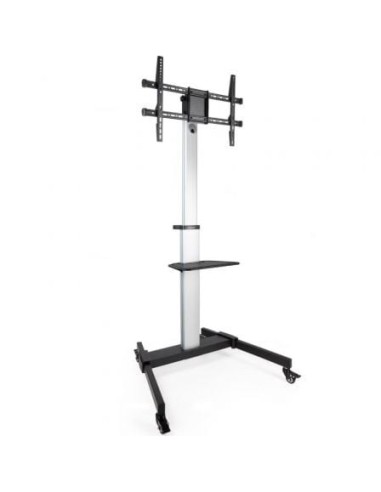 Soporte de Suelo Inclinable/ Ajustable con Ruedas TooQ FS1886M-B para TV de 37-86'/ hasta 50kg