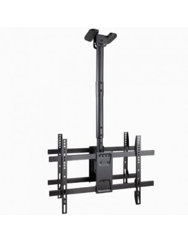 Soporte de Techo Giratorio/ Inclinable/ Nivelable TooQ LPCE2286TSLI-B para 2 TV de 43-86'/ hasta 100kg