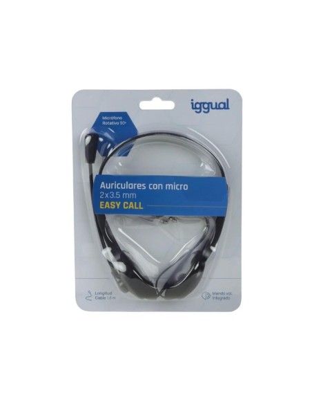 iggual Auriculares con micro 2 x 3'5 mm EASY CALL