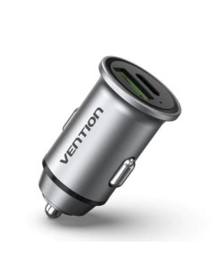 Cargador de Coche Vention FFBH0/ 1xUSB-Tipo C/ 1xUSB/ 20W