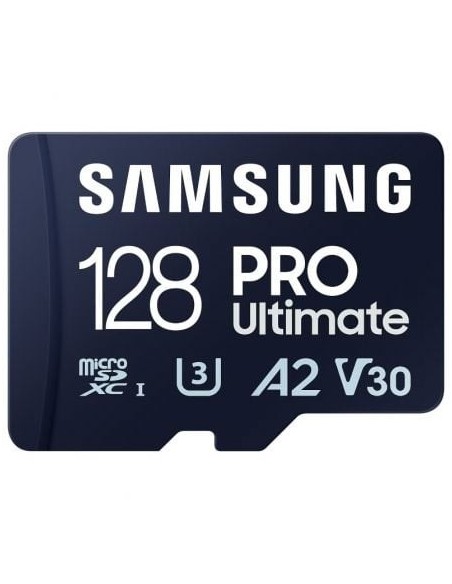 Tarjeta de Memoria Samsung Pro Ultimate 128GB microSD XC con Adaptador/ Clase 10/ 200MBs