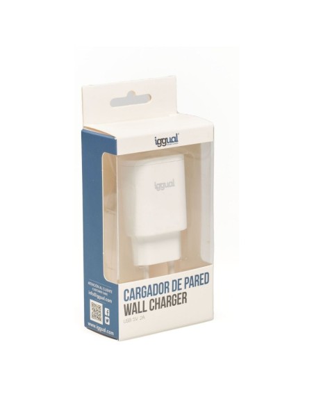 iggual Cargador de pared 1xUSB 5V/2A (10W)
