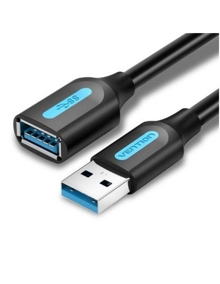 Cable Alargador USB 3.0 Vention CBHBJ/ USB Macho - USB Hembra/ 5m/ Negro