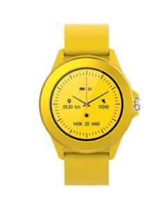 Smartwatch Forever Colorum CW-300/ Notificaciones/ Frecuencia Cardíaca/ Amarillo