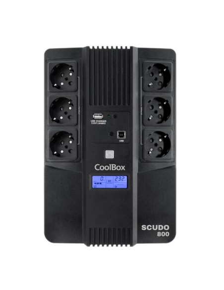COOLBOX SAI SCUDO3 800VA/480W CON PANTALLA  LCD