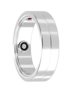 Anillo Inteligente Maxcom MR100 Talla 9/60/ Ø19.1mm/ Notificaciones/ Frecuencia Cardíaca/ Plata