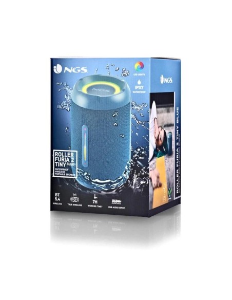 NGS  Altavoz Furia 2 Blue BT Rgb IPX7