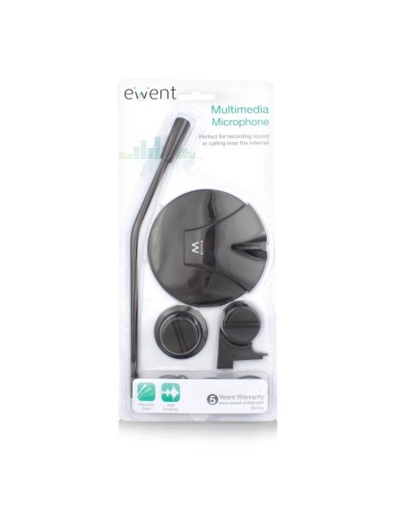 Ewent EW3550 Micrófono Multimedia Negro