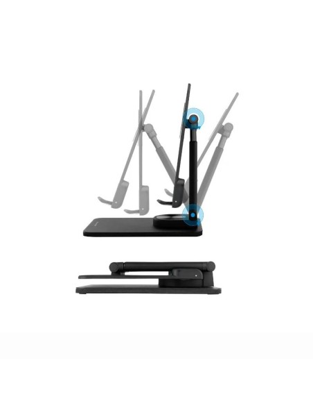 Tooq Soporte mesa tablet hasta 13" Negro