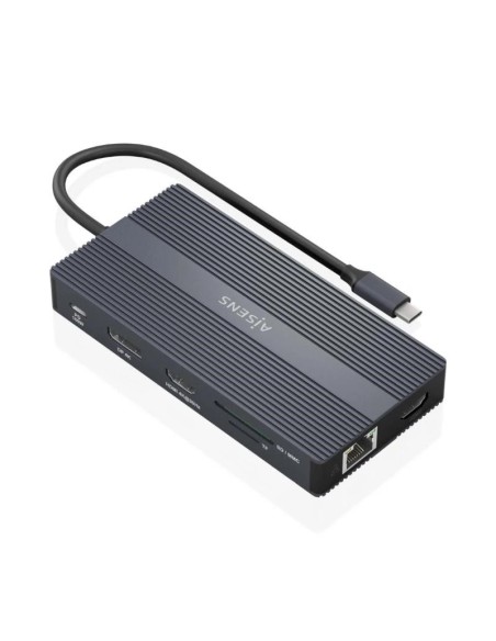 Aisens USB-C Dock 12 en 1 2xHDMI 1xDP RJ45 4xUSB
