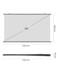 iggual Pantalla enrollable manual 100"16:9 PEM100p