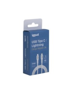 iggual cable USB-C/Lightning 100 cm blanco Q3'0 3A 2