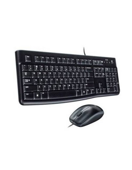 Logitech MK120 Teclado + Ratón óptico 1000dpi USB