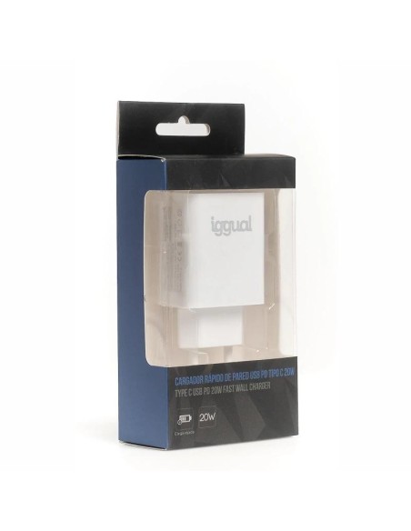 iggual Cargador rápido USB PD tipo C 20W