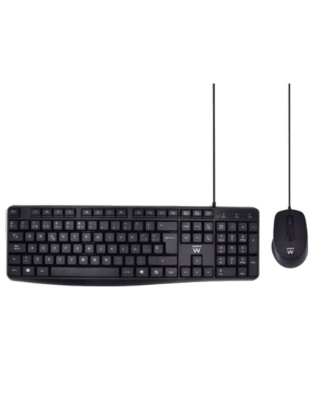Ewent EW3006 kit teclado+ raton escrit. silenciosa