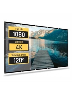 iggual Pack mini proyector + pantalla 120" plegabl