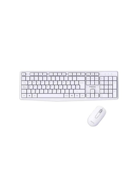 APPROX Teclado+raton inalamb X420W 1000DPI Blanco